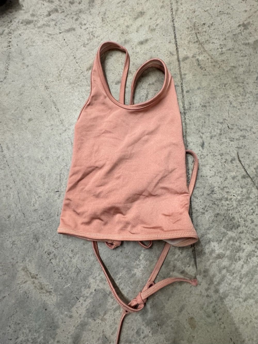 Active Tank - Strappy Open Back - ONE SIZE - LIKE NEW - Pink Top